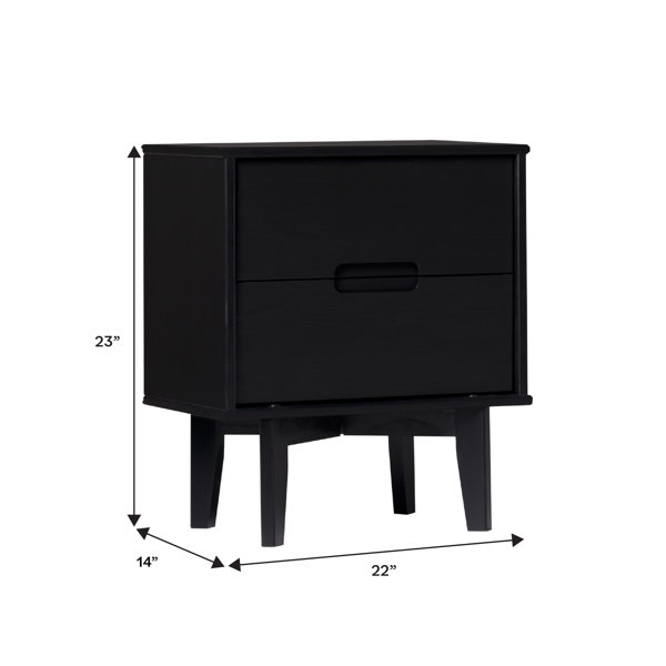 Amazon.com: May in Color Black Nightstand Set of 2, Tall